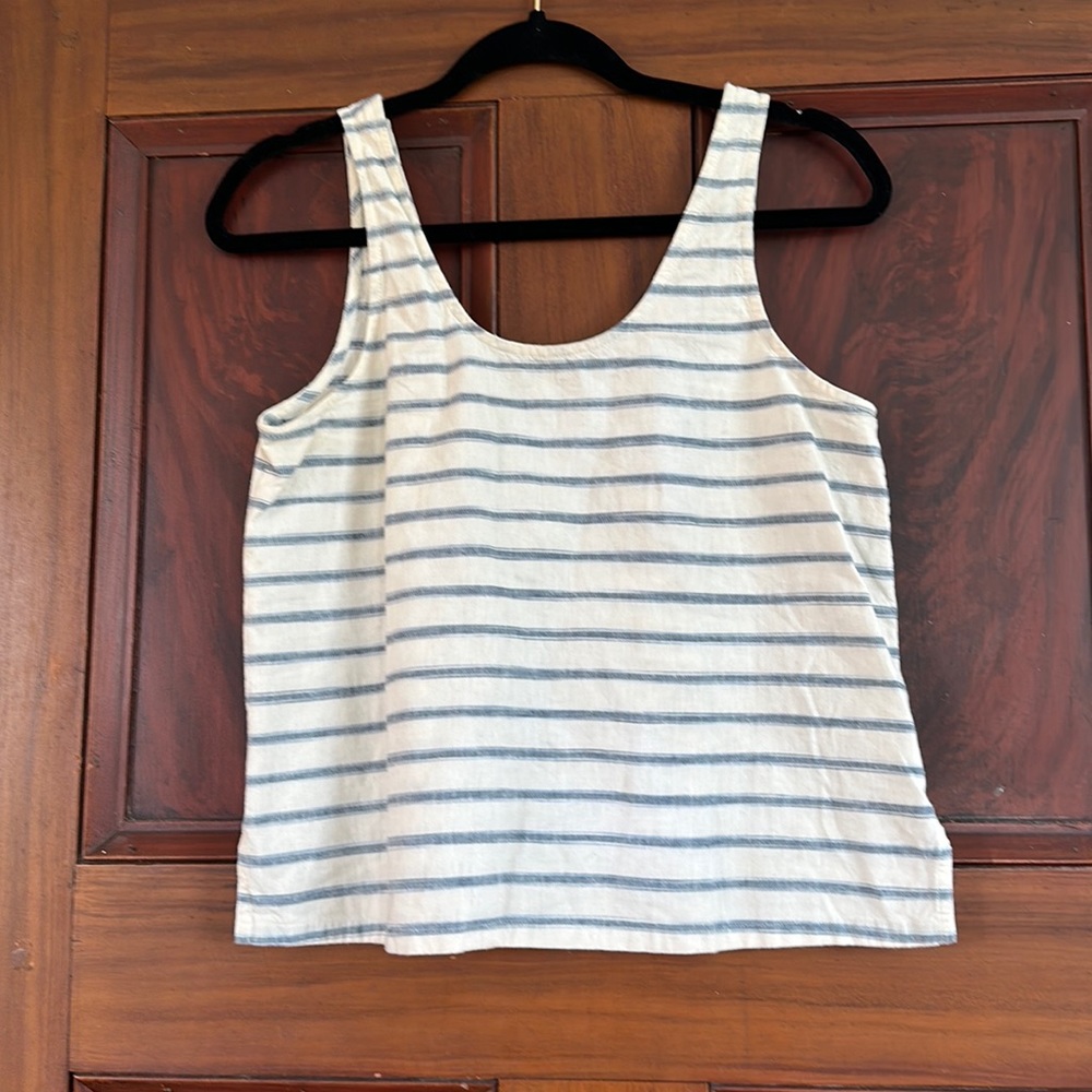Sundown Tank Top in Ikat Stripe F0801